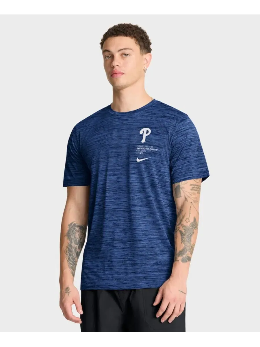 Мужская футболка Royal Philadelphia Phillies Velocity Dri-FIT Nike — изображение 5 из 5, королевский