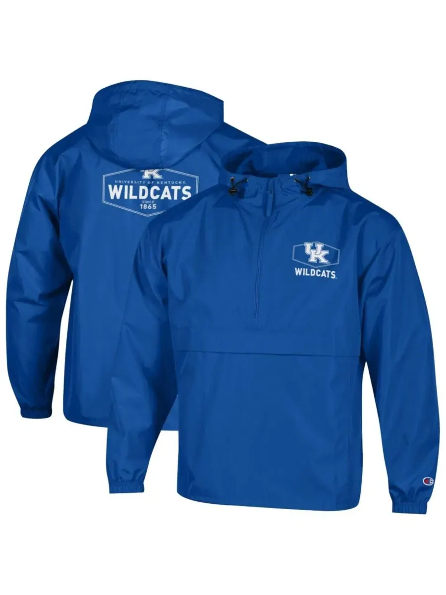 Куртка с капюшоном и молнией до середины Champion Kentucky Wildcats — изображение 1 из 3, королевский