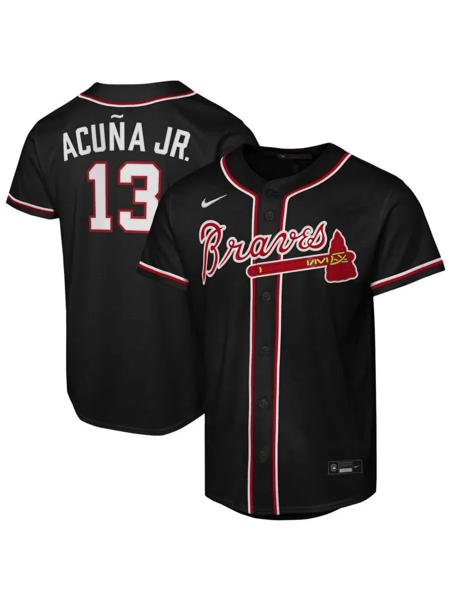Детская футболка-джерси Ronald Acuña Jr. Nike — изображение 1 из 3, черный