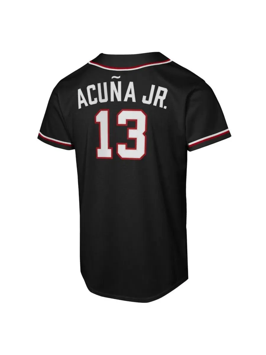 Детская футболка-джерси Ronald Acuña Jr. Nike — изображение 3 из 3, черный
