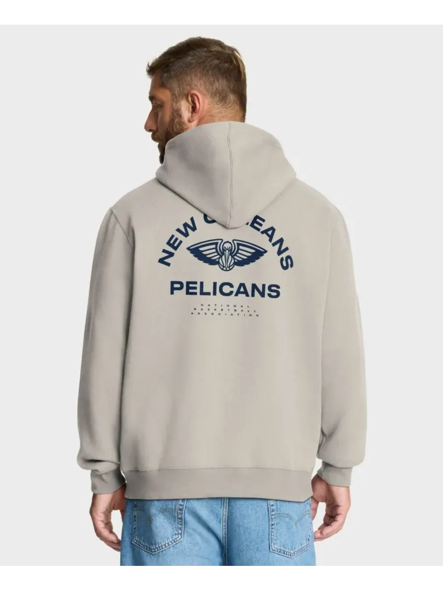 Толстовка с капюшоном New Orleans Pelicans Crossover Collection Blocked Shot Premium Pullover — изображение 4 из 5