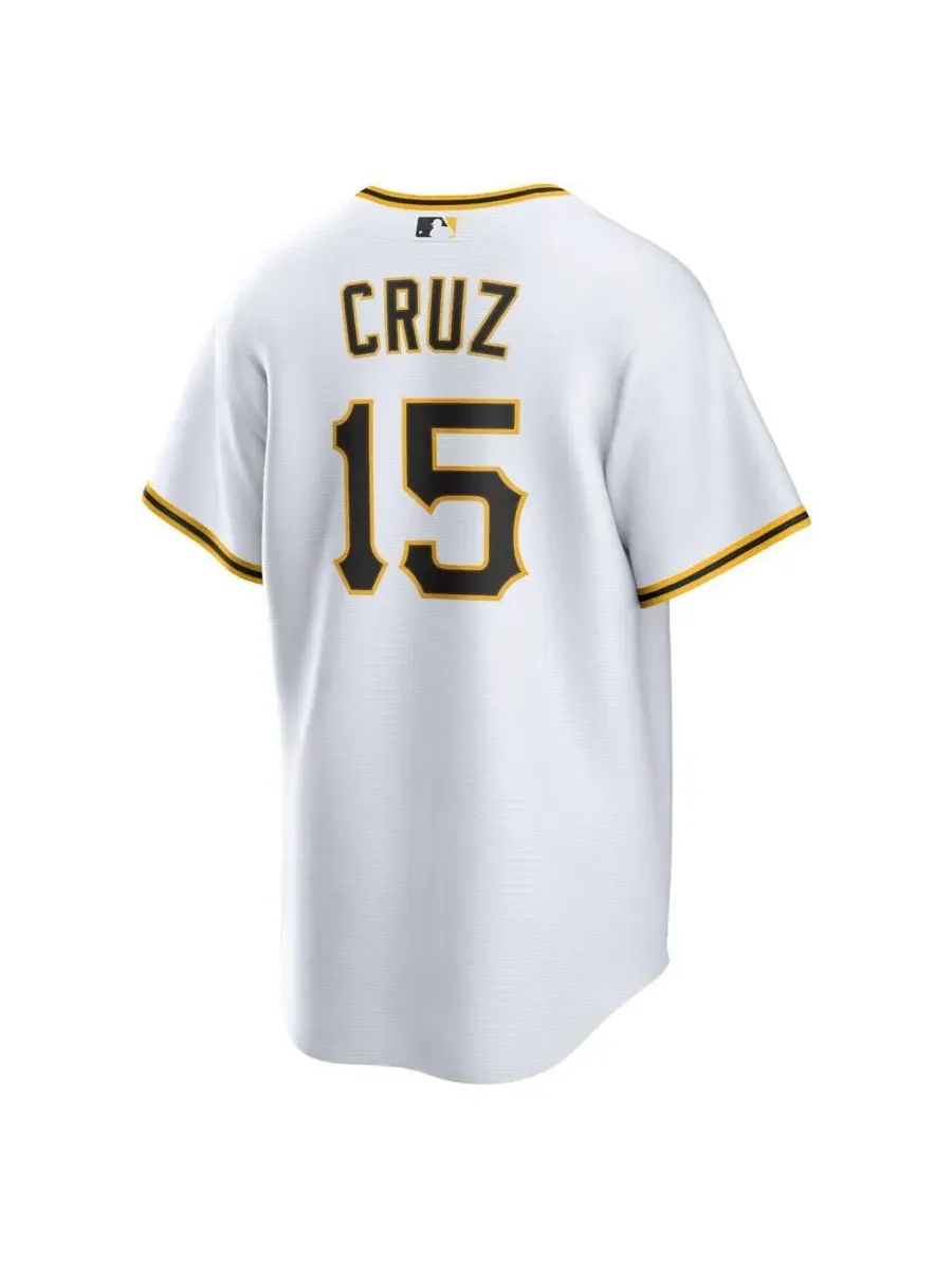 Мужская белая футболка Oneil Cruz Pittsburgh Pirates Home Replica Jersey Nike — изображение 2 из 3, белый
