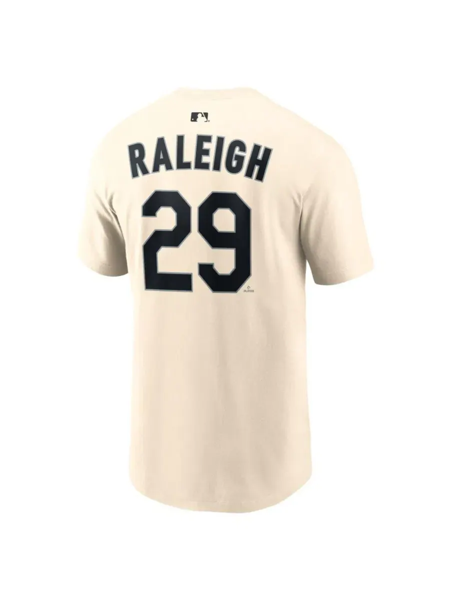 Футболка с именем и номером игрока Cal Raleigh Nike — изображение 3 из 3, прозрачный