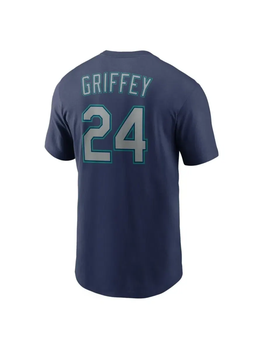 Футболка с длинным рукавом Nike Ken Griffey Jr. Seattle Mariners Cooperstown Collection — изображение 3 из 3, темно-синий