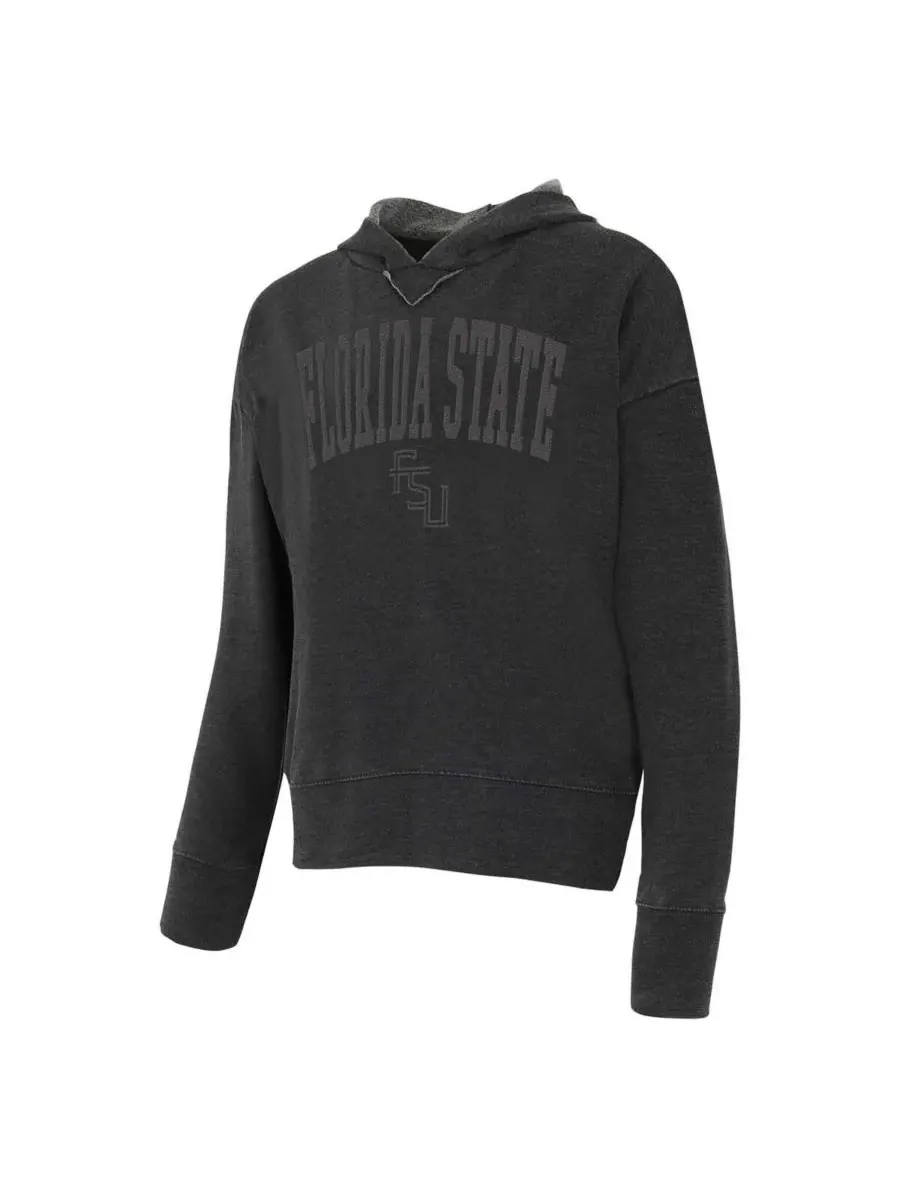 Женская толстовка с длинными рукавами Concept Sport Charcoal Florida State Seminoles Volley — изображение 3 из 3, темно-серый