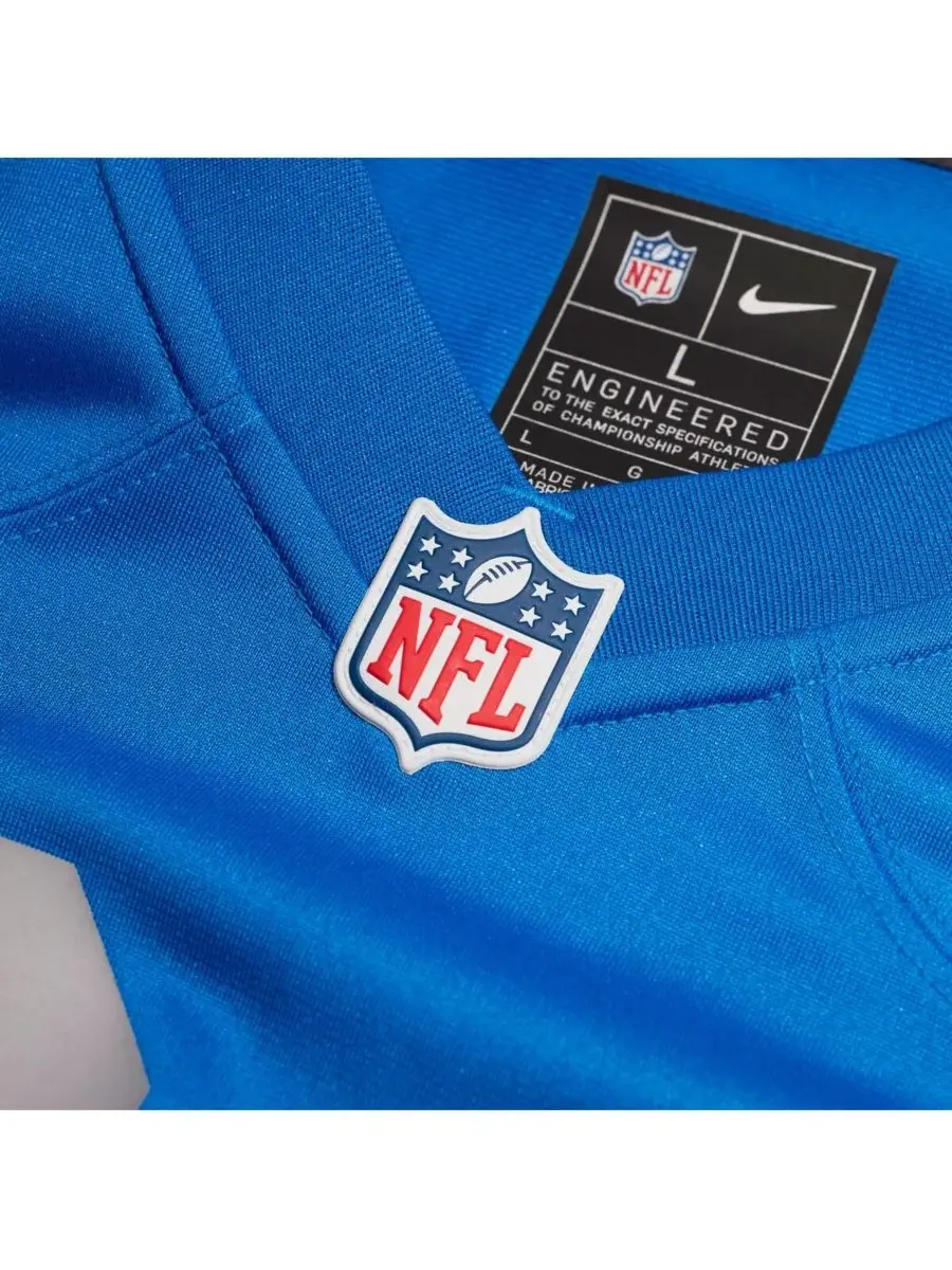 Nike Мужская синяя альтернативная игровая футболка Сэма ЛаПорты "Детройт Лайонс" — изображение 5 из 5, синий