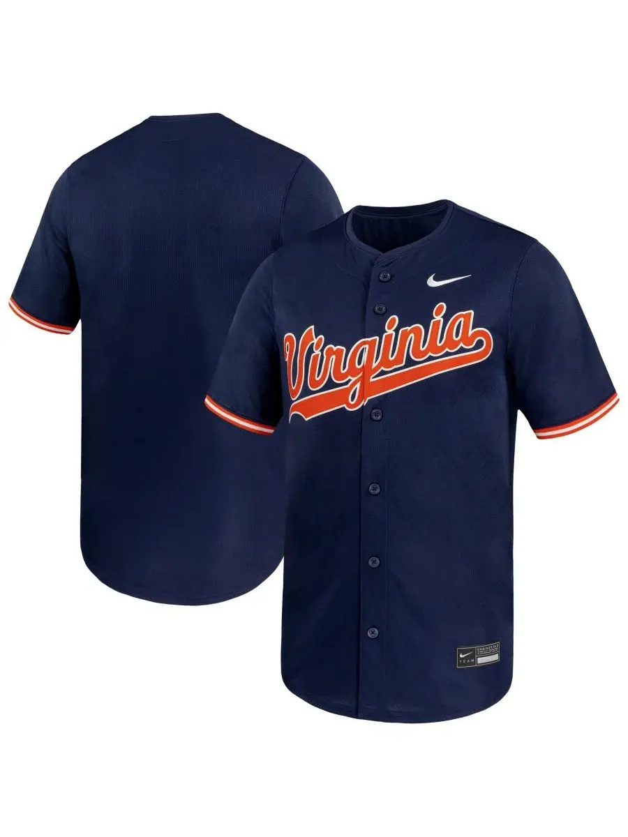 Мужская бейсбольная джерси Virginia Cavaliers Limited Nike — изображение 1 из 3, темно-синий