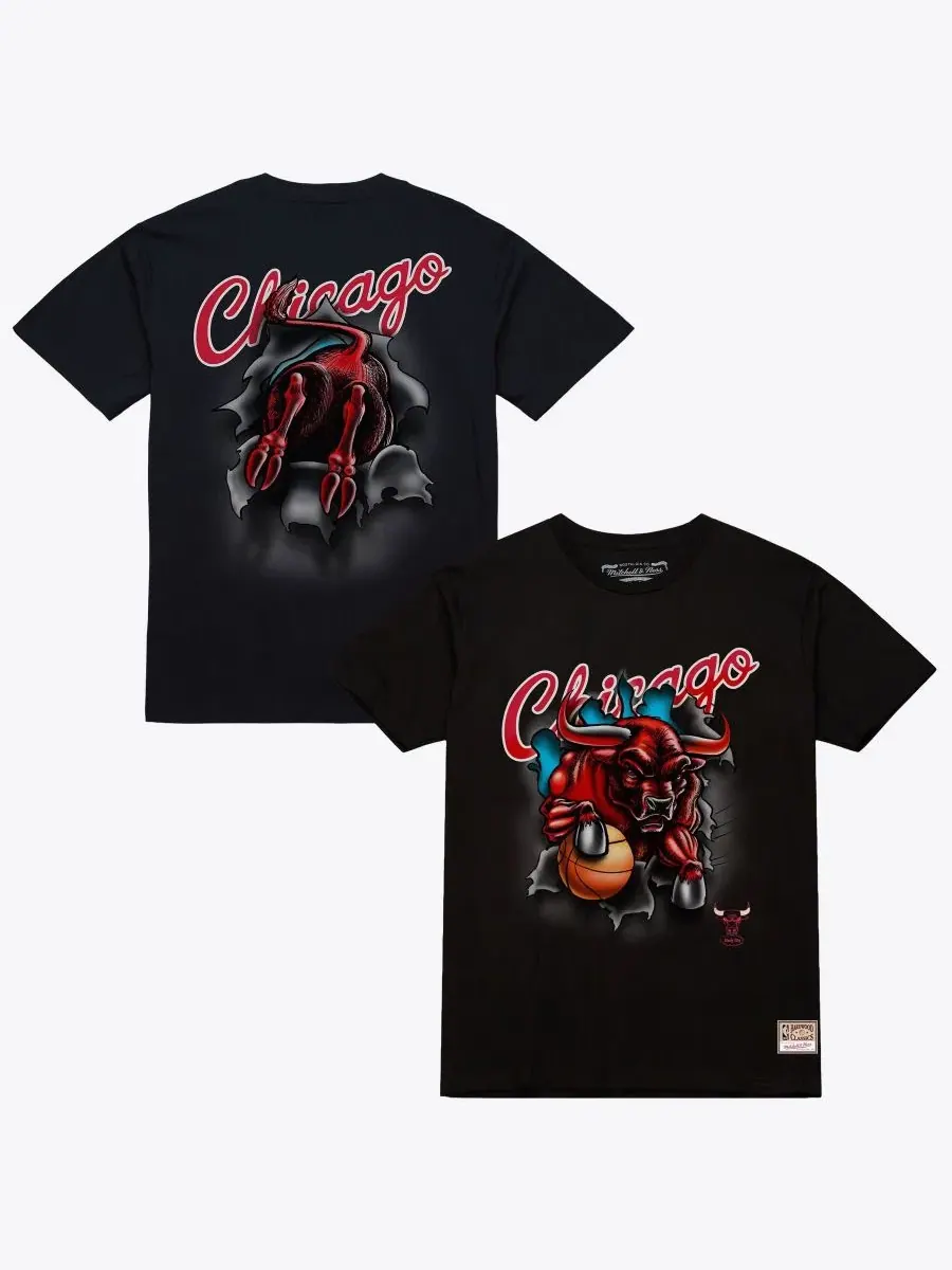 Футболка с принтом Chicago Bulls Breakthrough Mitchell & Ness — изображение 1 из 3, черный