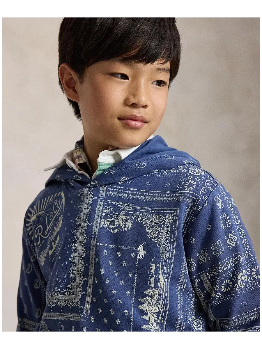 Худи с длинным рукавом с принтом Anglers Bandana Patchwork Polo Ralph Lauren — изображение 3 из 6
