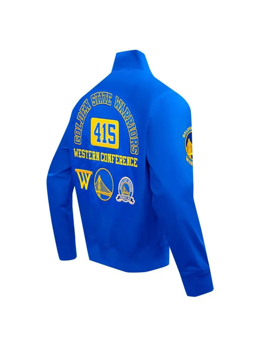 Pro Standard Мужская куртка Royal Golden State Warriors Area Code на молнии — изображение 2 из 3, королевский