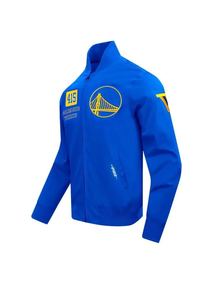 Pro Standard Мужская куртка Royal Golden State Warriors Area Code на молнии — изображение 3 из 3, королевский