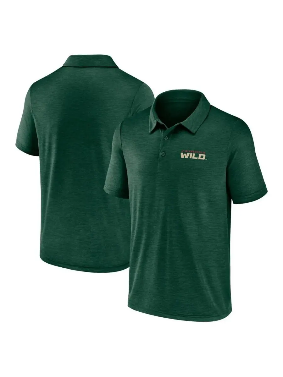 Logo Athletic Мужская зеленая рубашка поло Minnesota Wild Unstoppable — изображение 1 из 3, зеленый