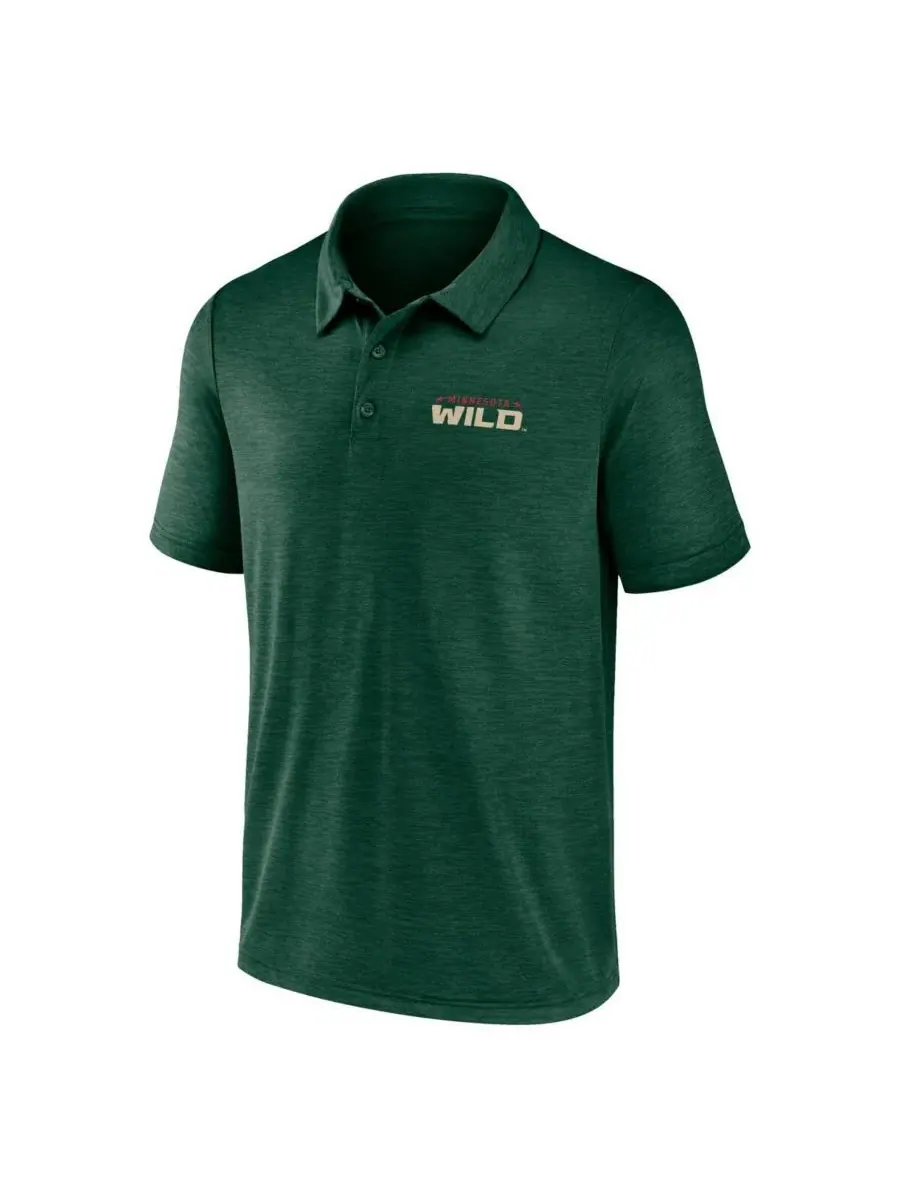 Logo Athletic Мужская зеленая рубашка поло Minnesota Wild Unstoppable — изображение 2 из 3, зеленый