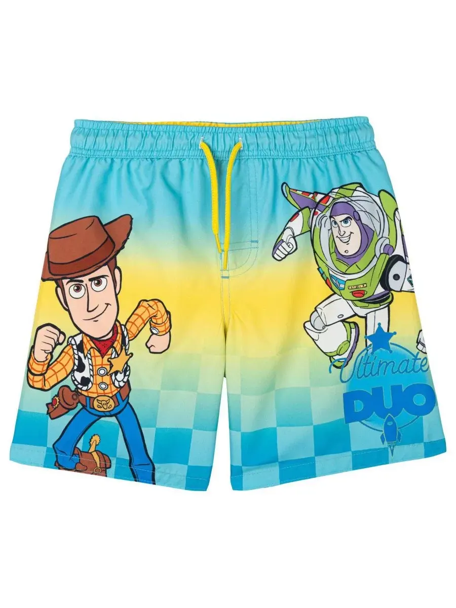 Плавки-шорты Toy Story Woody Buzz Checker, Toddler Boys, 2T-5T — изображение 1 из 3