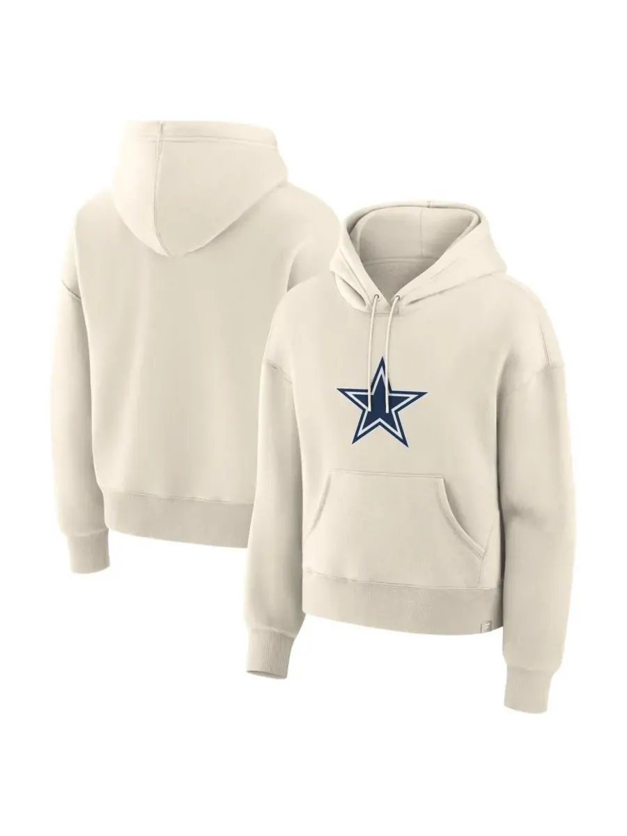 Fanatics Женская кремовая толстовка с капюшоном Dallas Cowboys Dove Legacy — изображение 1 из 3, бежевый