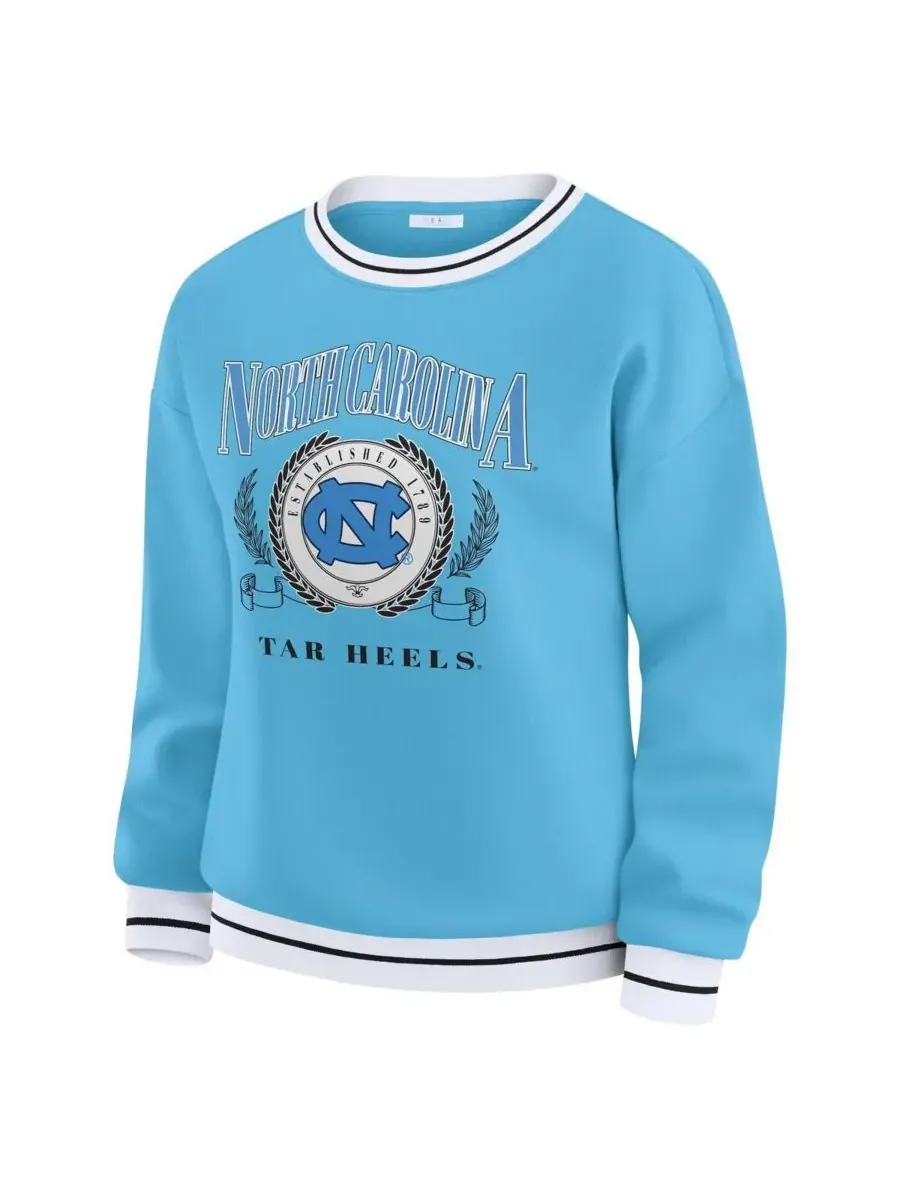 WEAR by Erin Andrews Женская толстовка Carolina Blue North Carolina Tar Heels Seal — изображение 2 из 3, светлый синий