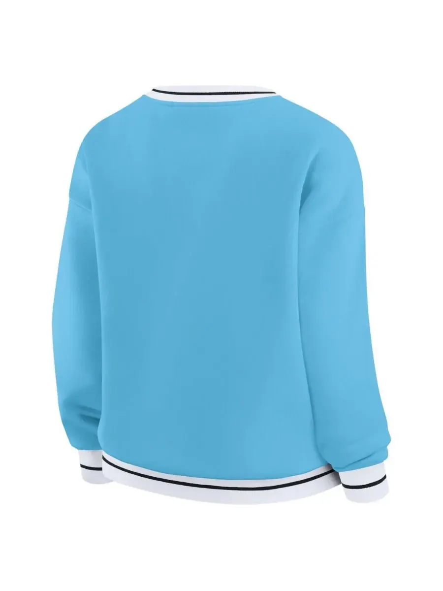 WEAR by Erin Andrews Женская толстовка Carolina Blue North Carolina Tar Heels Seal — изображение 3 из 3, светлый синий