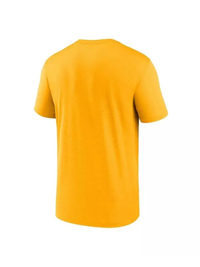 Мужская золотая футболка с логотипом Pittsburgh Steelers Legend Performance Nike — изображение 3 из 3