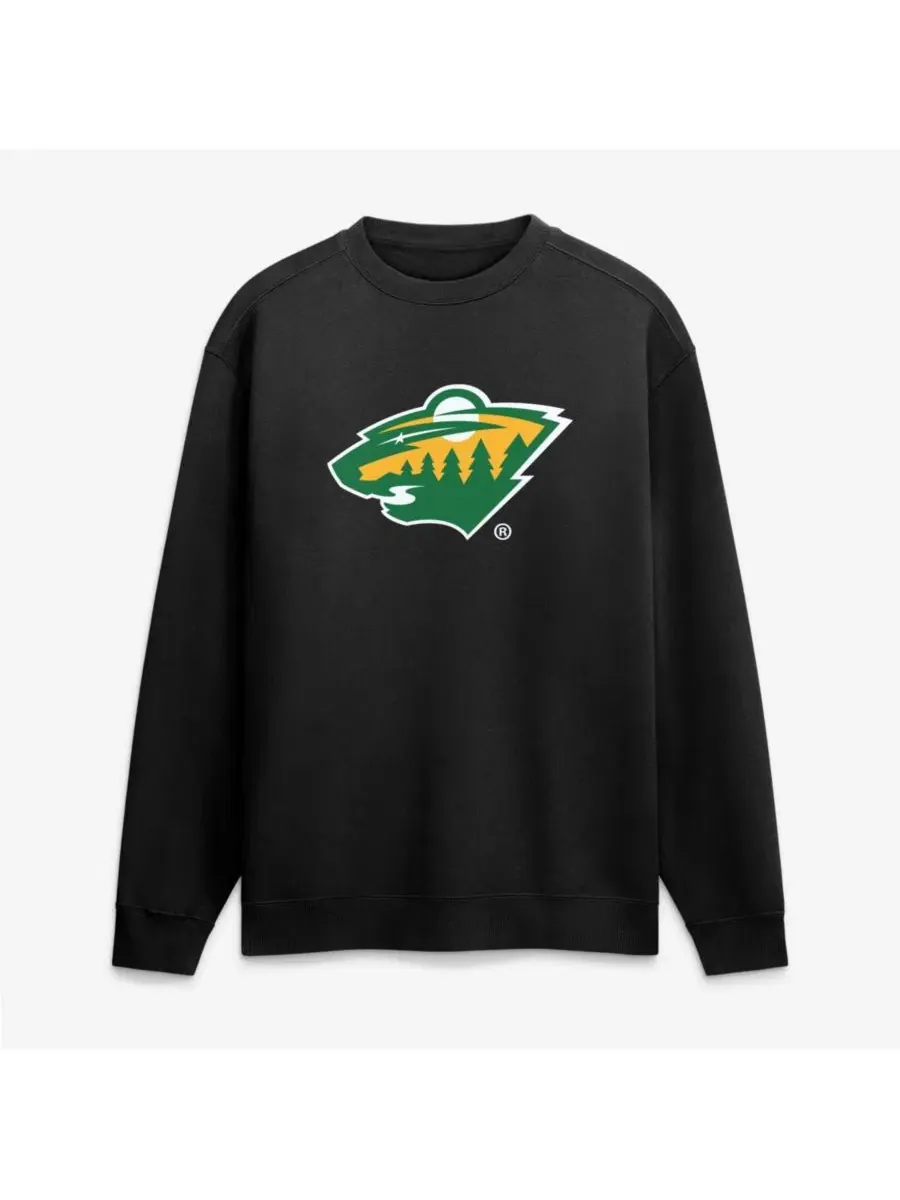 Мужская черная толстовка Minnesota Wild Competition Fanatics — изображение 1 из 2, черный