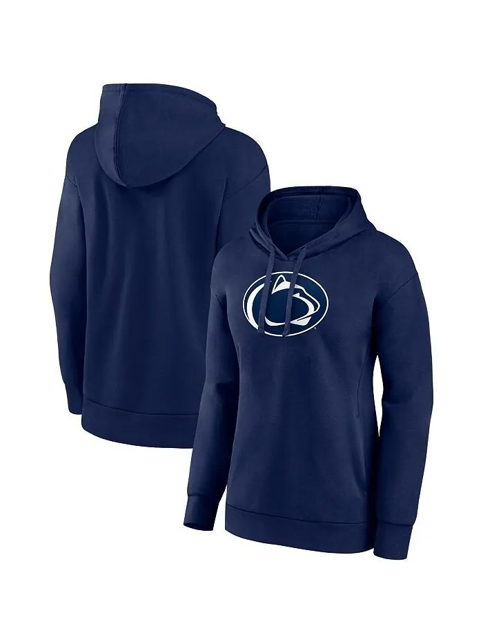 Женский темно-синий пуловер с капюшоном Penn State Nittany Lions Evergreen с логотипом Fanatics — изображение 1 из 3