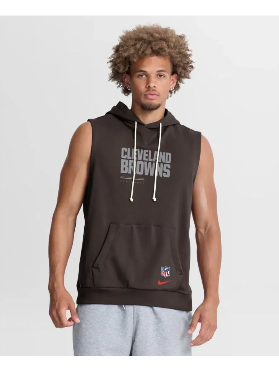 Безрукавка Nike Cleveland Browns Sideline Standard Issue Dri-FIT — изображение 1 из 5, коричневый