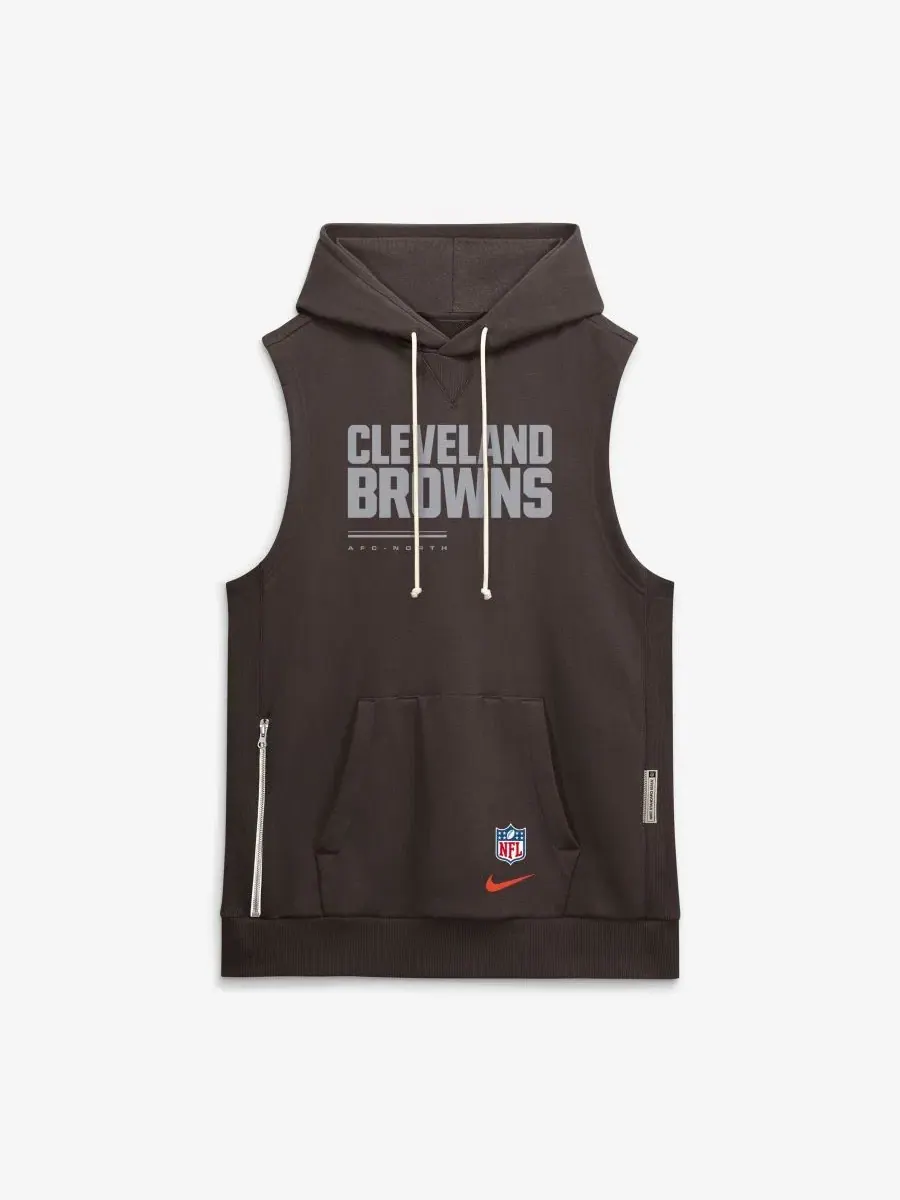 Безрукавка Nike Cleveland Browns Sideline Standard Issue Dri-FIT — изображение 2 из 5, коричневый