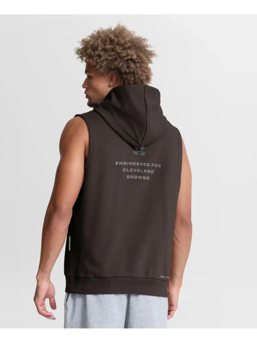 Безрукавка Nike Cleveland Browns Sideline Standard Issue Dri-FIT — изображение 4 из 5, коричневый