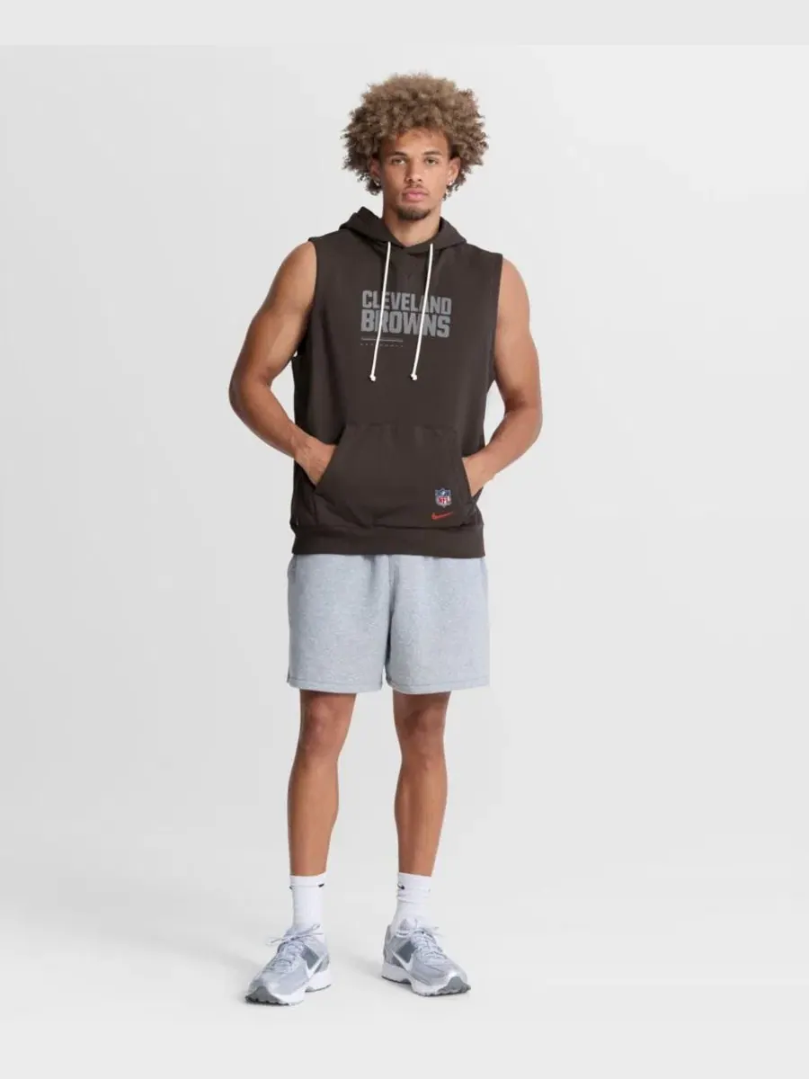 Безрукавка Nike Cleveland Browns Sideline Standard Issue Dri-FIT — изображение 5 из 5, коричневый