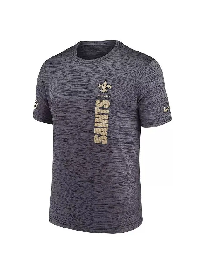Мужская черная футболка New Orleans Saints 2024 Sideline Velocity Performance Nike — изображение 3 из 3