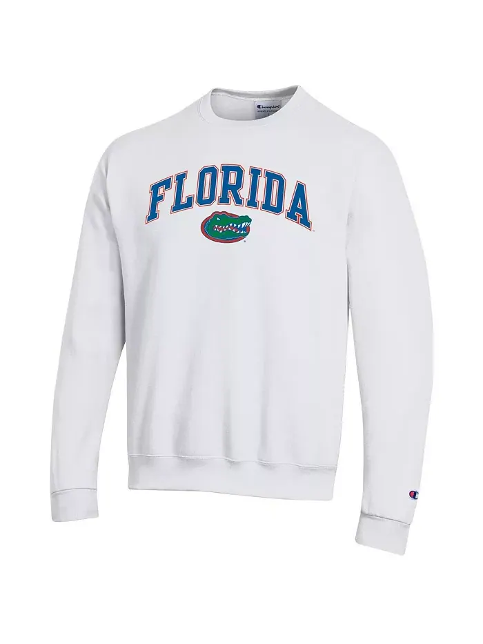 Мужская белая толстовка Florida Gators с арочным логотипом Champion — изображение 2 из 3