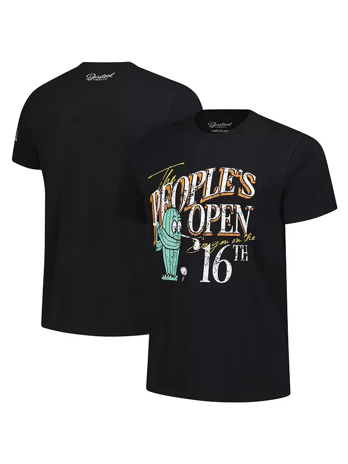 Мужская черная футболка WM Phoenix Open Barstool Golf
