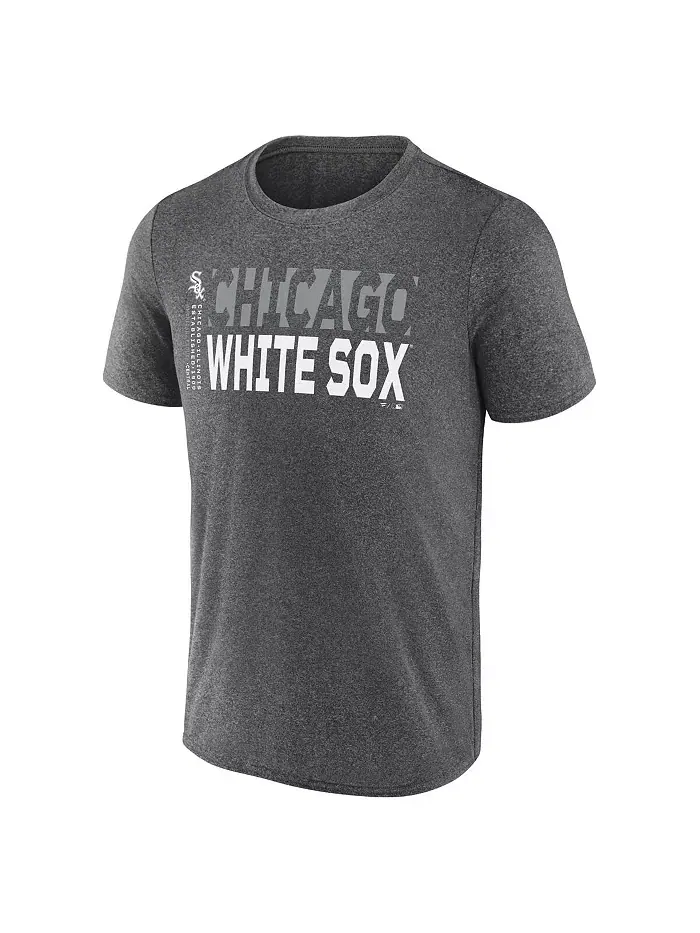 Мужская футболка Heather Charcoal Chicago White Sox Fundamentals Shoot for the Sky Fanatics — изображение 2 из 3