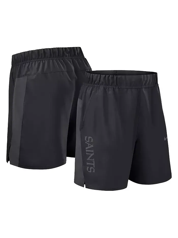 Мужские черные шорты New Orleans Saints Woven Victory Performance Nike — изображение 1 из 3