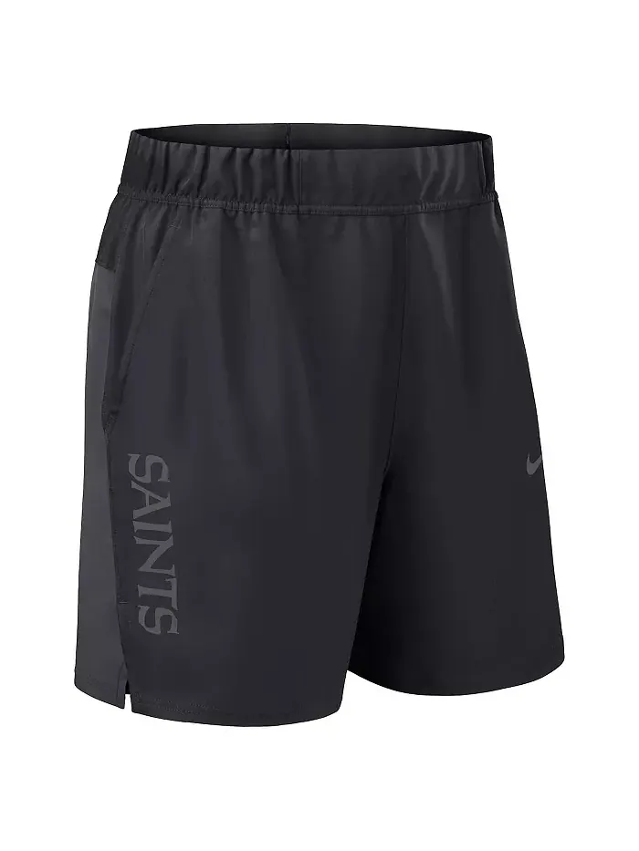 Мужские черные шорты New Orleans Saints Woven Victory Performance Nike — изображение 2 из 3