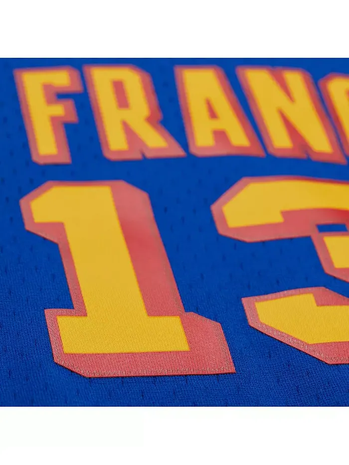 Мужская баскетбольная майка Wilt Chamberlain Royal San Francisco Warriors Hardwood Classics 1963/64 — изображение 4 из 5