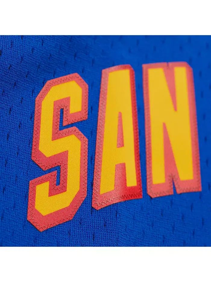 Мужская баскетбольная майка Wilt Chamberlain Royal San Francisco Warriors Hardwood Classics 1963/64 — изображение 5 из 5