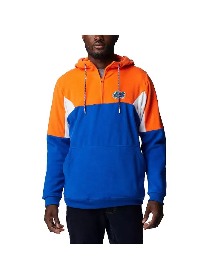 Мужская толстовка с четвертью молнии Royal Florida Gators Lodge Columbia — изображение 1 из 3