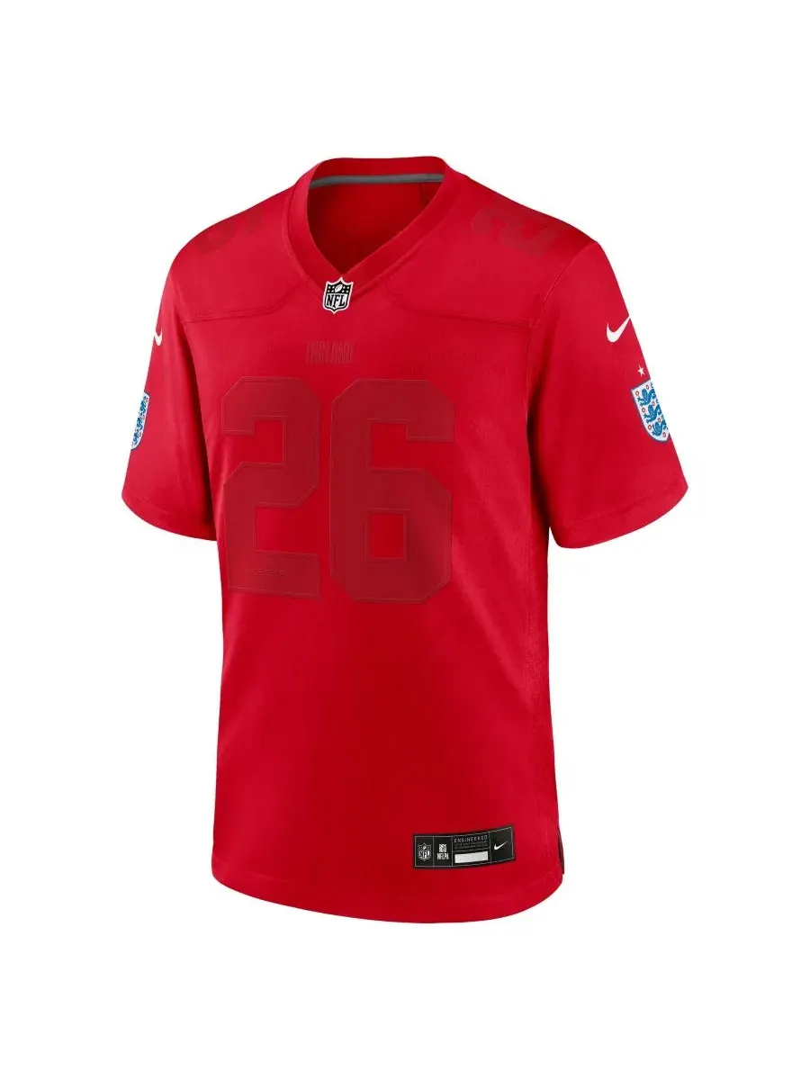 Футбольная футболка с длинным рукавом England National Team x NFL Game Jersey Nike — изображение 2 из 5, красный