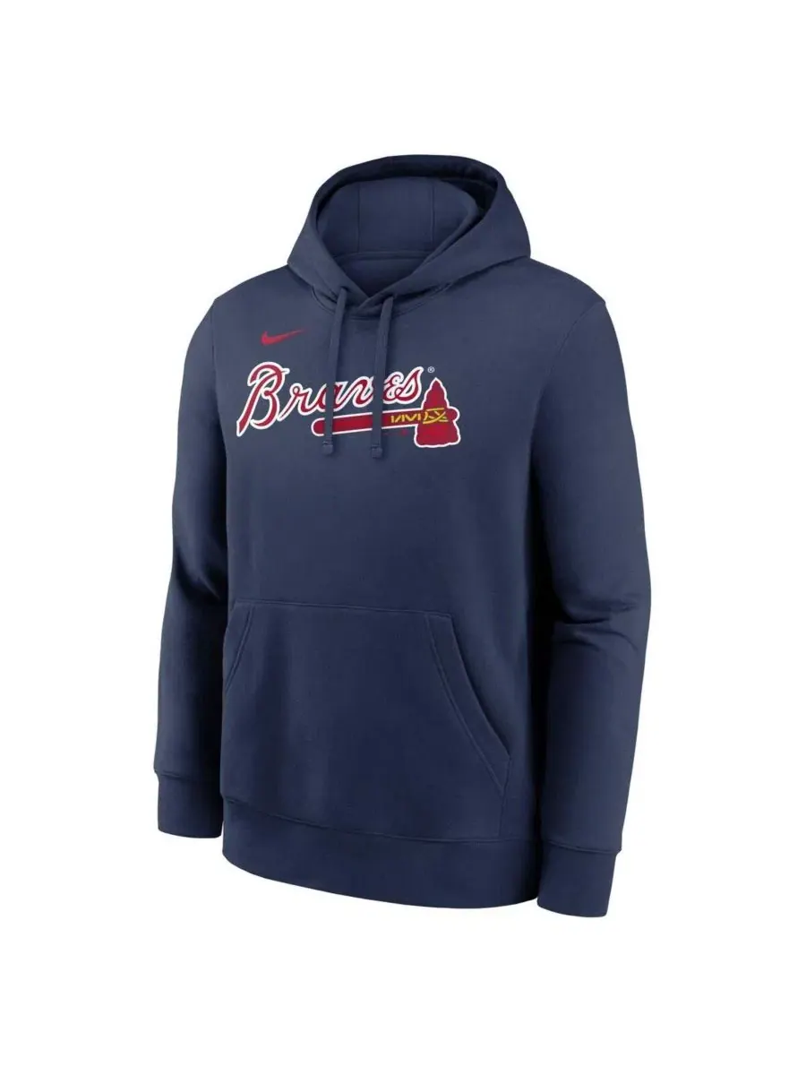 Худи с флисовой подкладкой, с капюшоном, Dri-FIT Nike — изображение 2 из 3, темно-синий