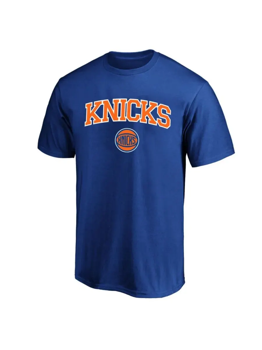 Футболка с длинным рукавом Arch New York Knicks Fanatics — изображение 1 из 1, королевский