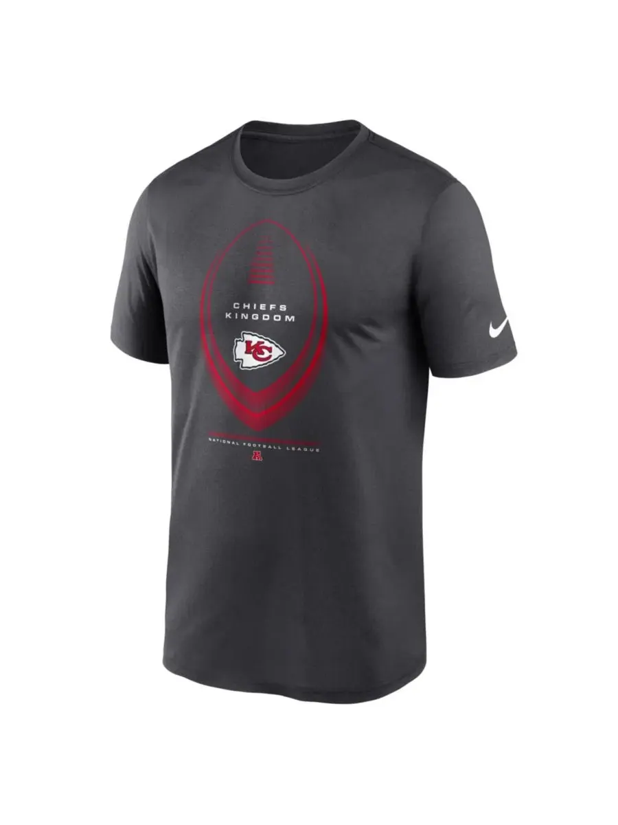 Футболка с длинным рукавом Nike Kansas City Chiefs Legend Icon Dri-FIT — изображение 3 из 4, серый