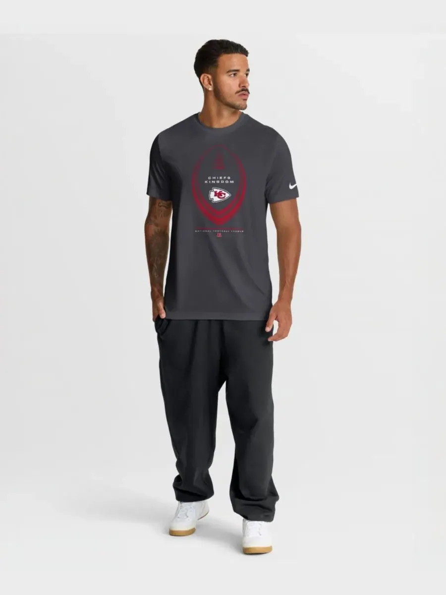 Футболка с длинным рукавом Nike Kansas City Chiefs Legend Icon Dri-FIT — изображение 4 из 4, серый