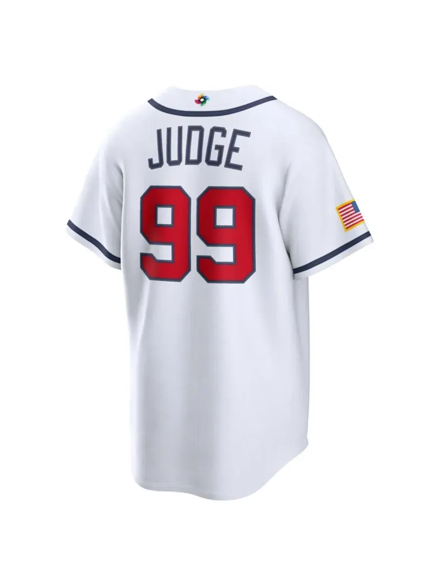 Джерси Nike Aaron Judge White USA Baseball 2026 World Baseball Classic Stadium — изображение 3 из 4, белый