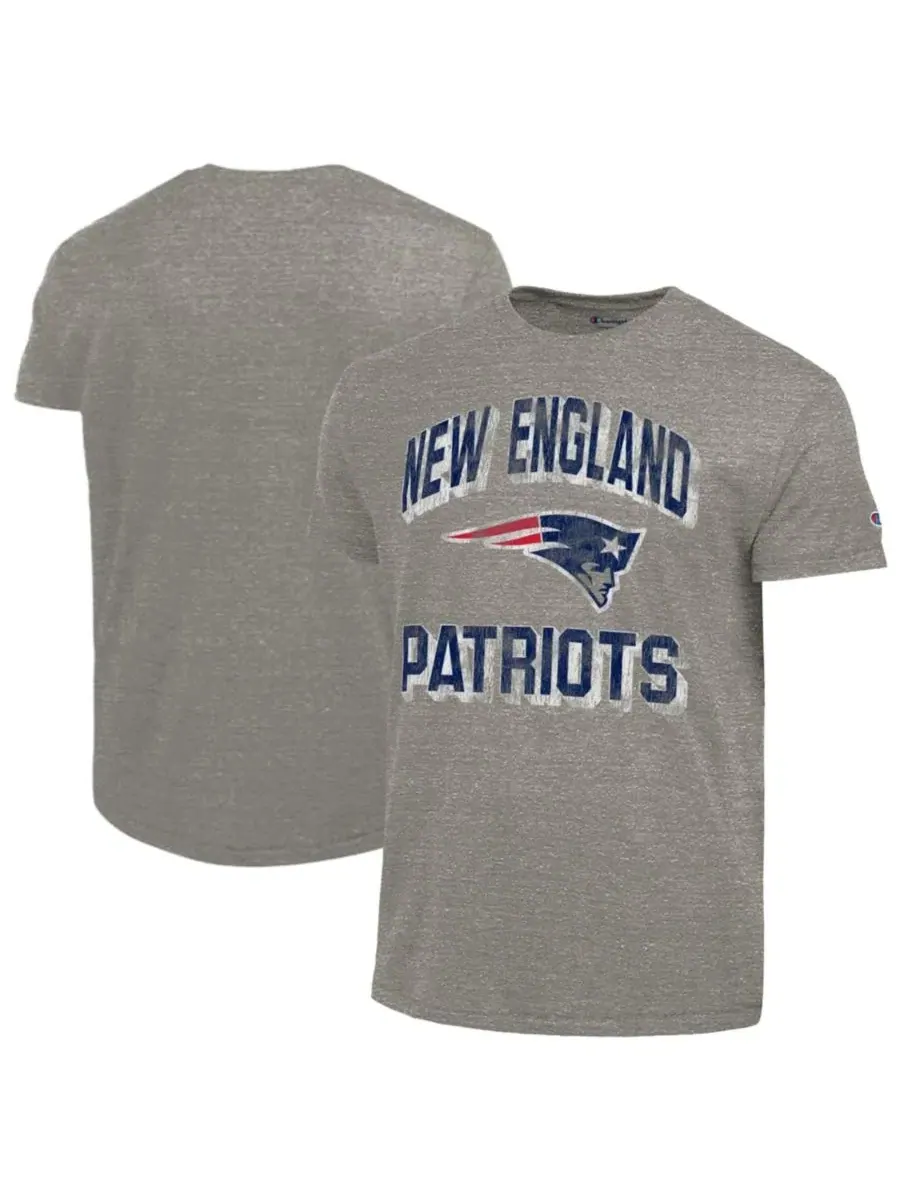 Футболка с принтом New England Patriots Champion — изображение 1 из 3, темно-серый