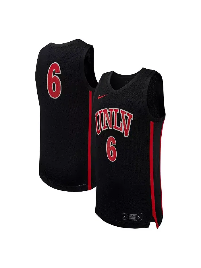 Мужская баскетбольная реплика джерси UNLV Rebels #6 черная Nike — изображение 1 из 3