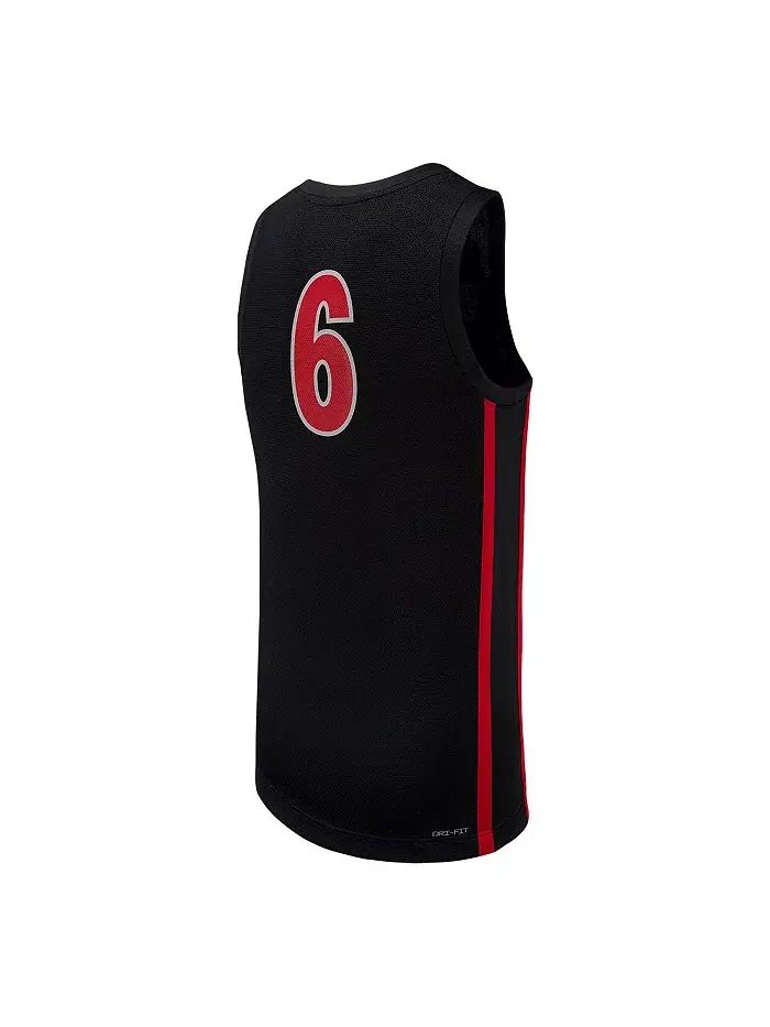 Мужская баскетбольная реплика джерси UNLV Rebels #6 черная Nike — изображение 3 из 3