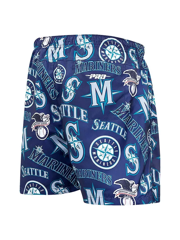 Мужские шорты Aqua Seattle Mariners с вышитым логотипом Pro Standard — изображение 2 из 3