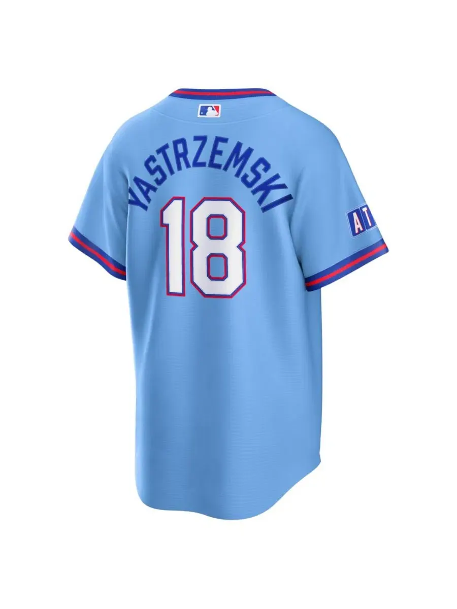 Джерси Nike Mike Yastrzemski Powder Blue Atlanta Braves 2026 City Connect Stadium — изображение 3 из 6, синий