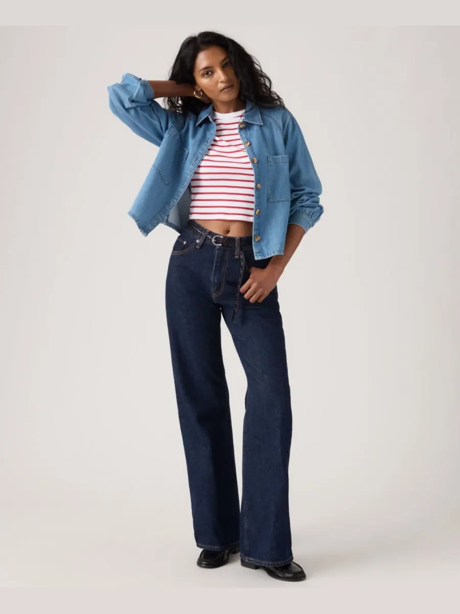 Женские джинсы средней посадки с расклешенными штанинами (Middy Loose Mid Rise Bootcut Jeans) — изображение 2 из 5