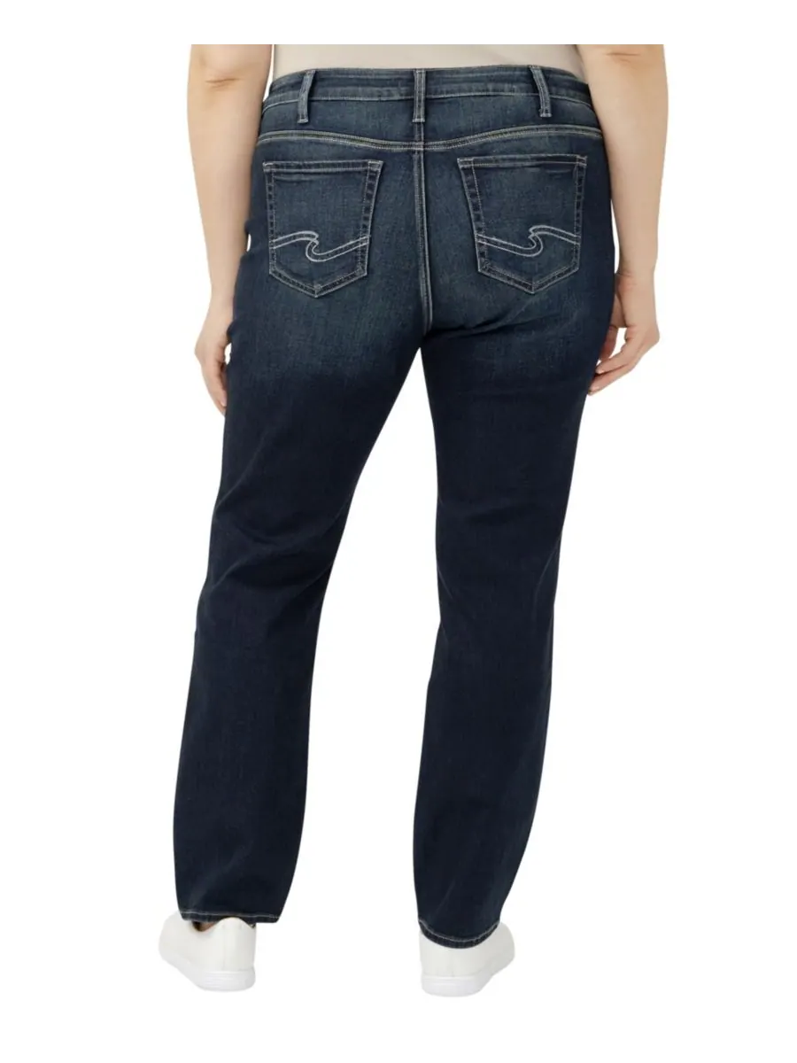 Джинсы Elyse Plus Size со средней посадкой, удобного кроя, прямого кроя Silver Jeans Co, Rosemead — изображение 3 из 3